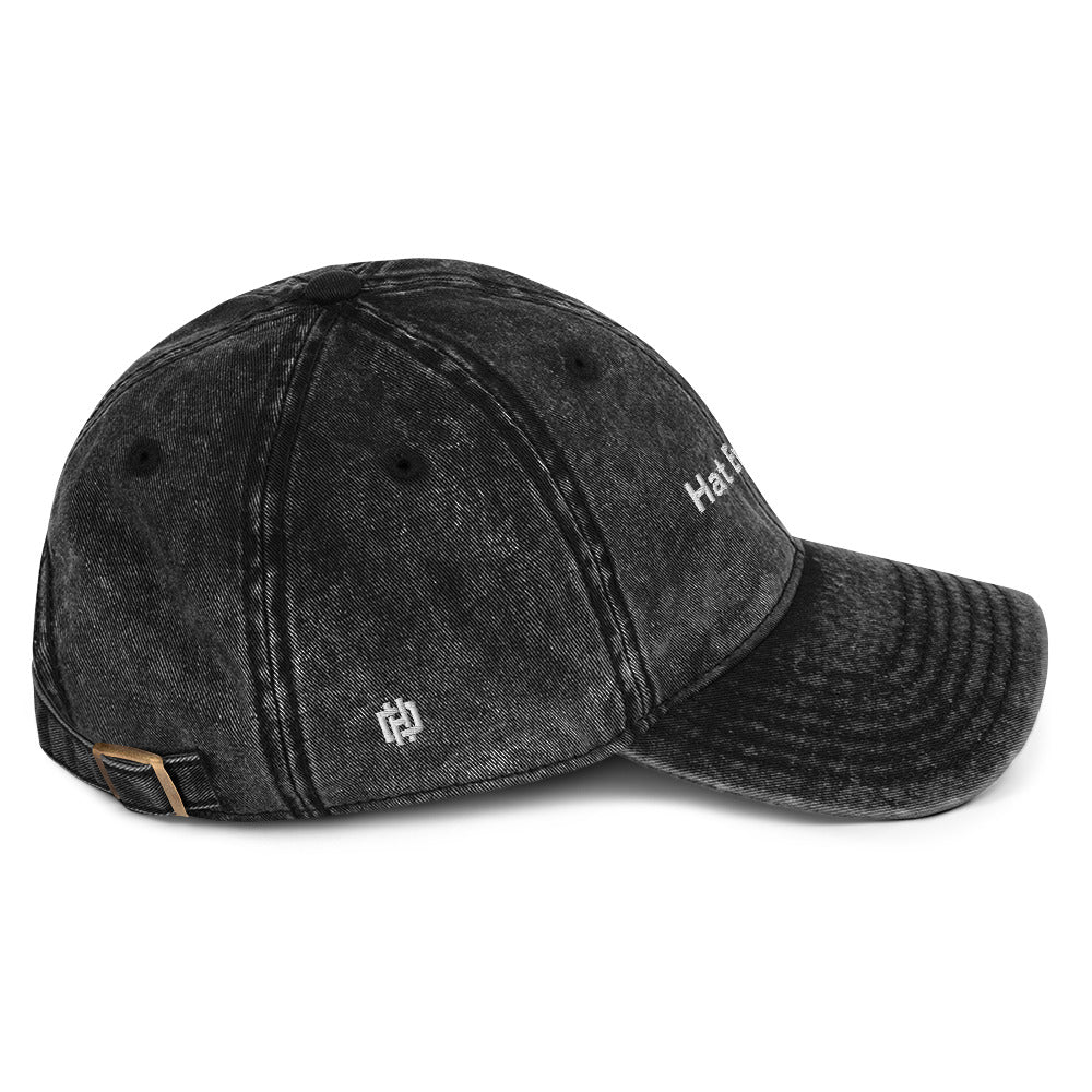 Black Hat Enthusiast Dad Hat, right side view
