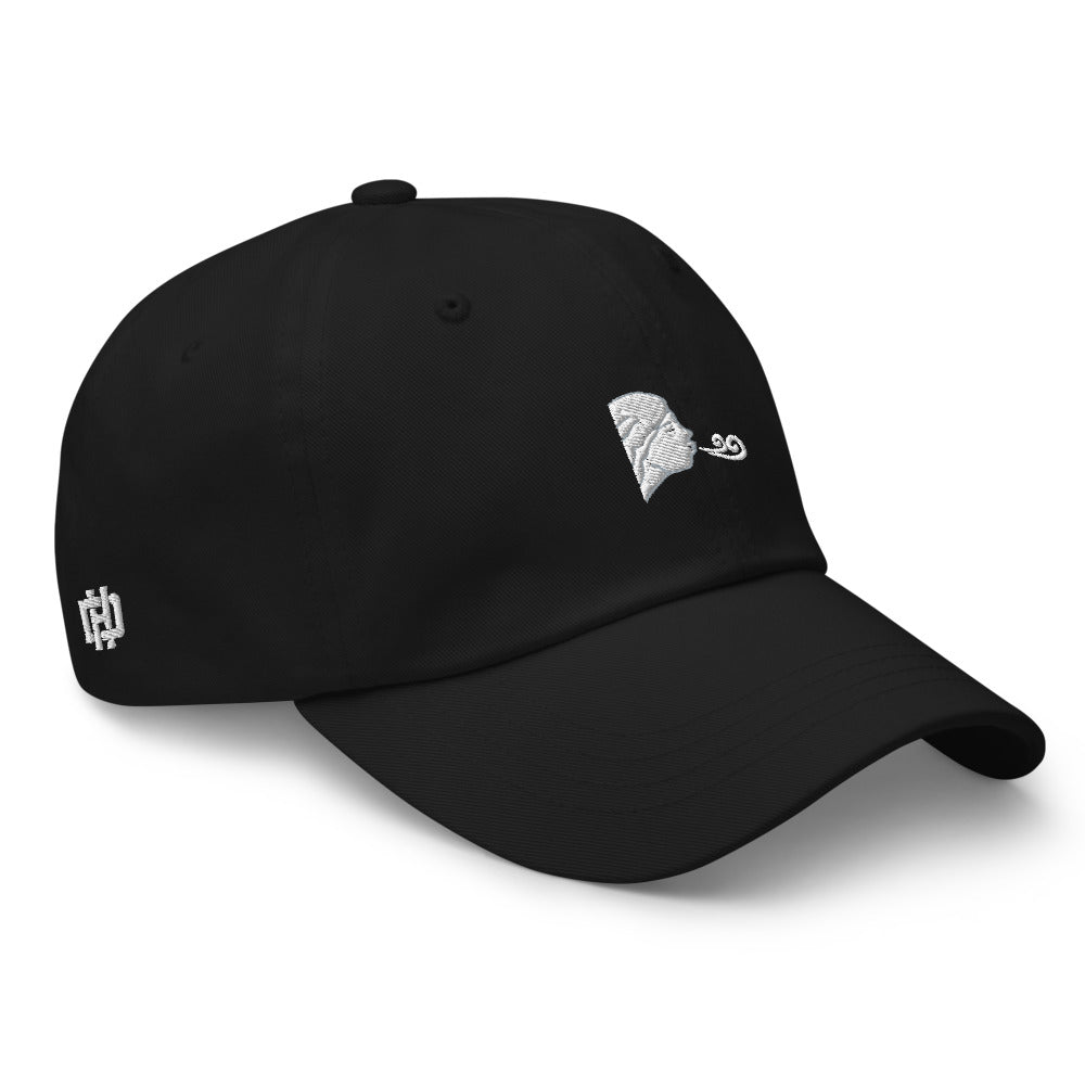 Wind Blowing Emoji Dad Hat