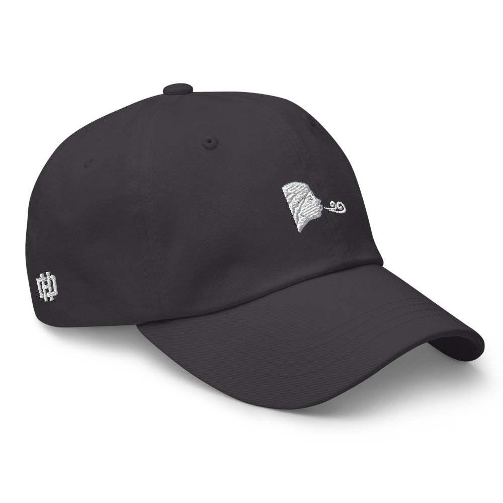 Wind Blowing Emoji Dad Hat