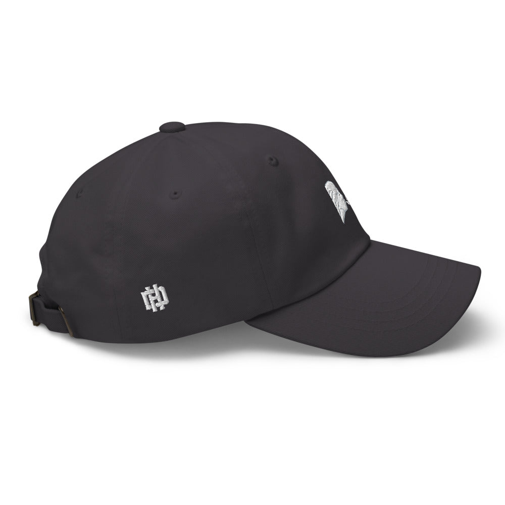 Wind Blowing Emoji Dad Hat