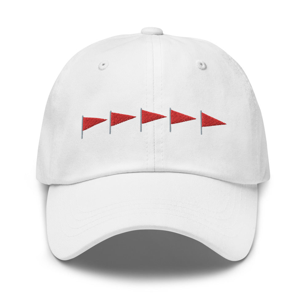 Red Flags Red Flag Emoji Dad Hat