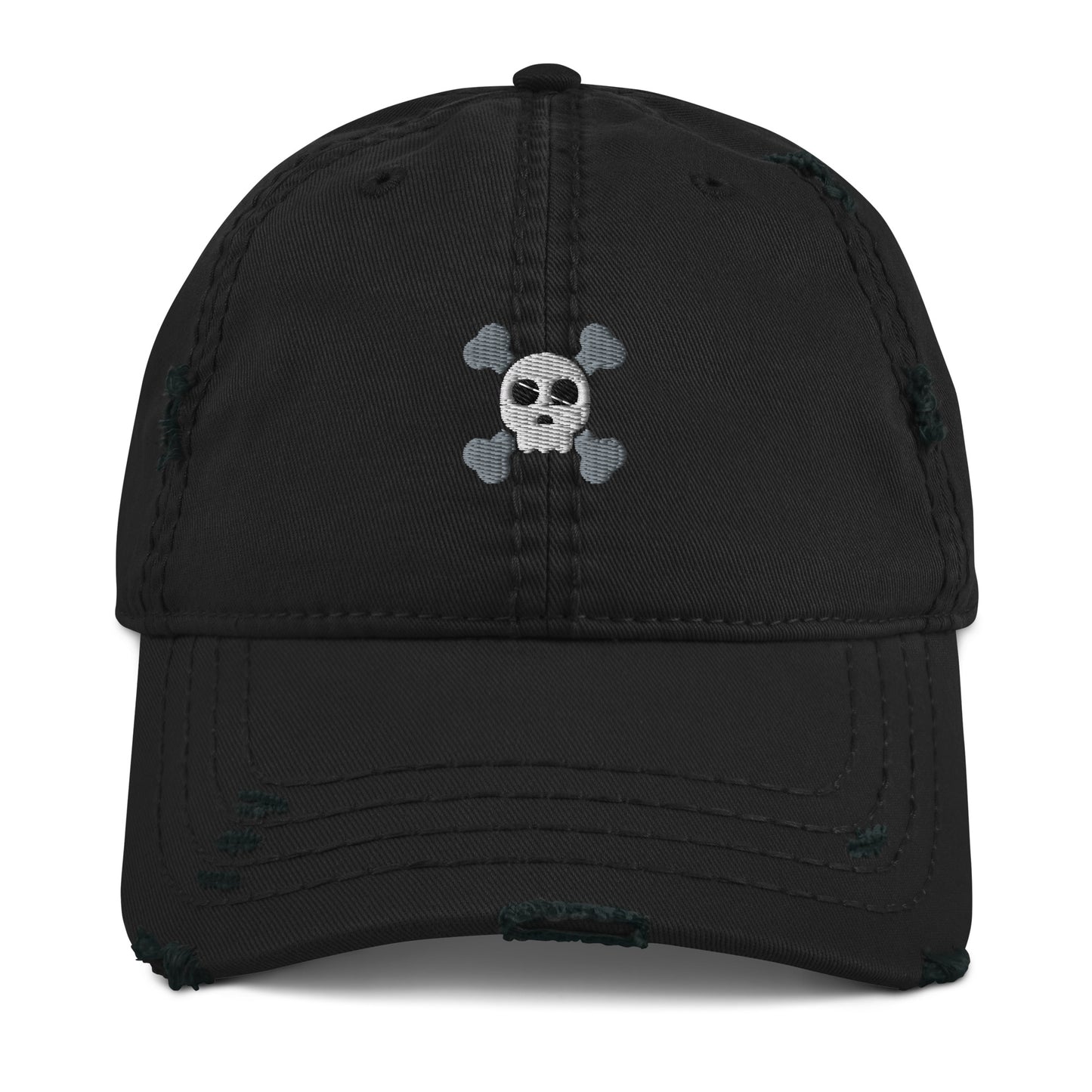 Skull n' Bones Distressed Dad Hat