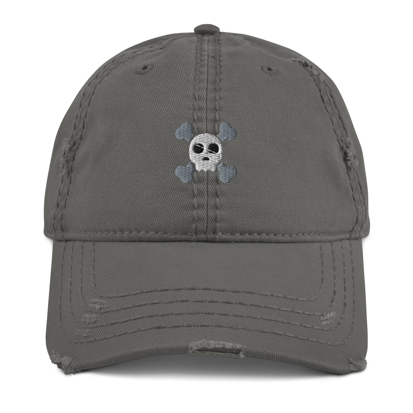 Skull n' Bones Distressed Dad Hat