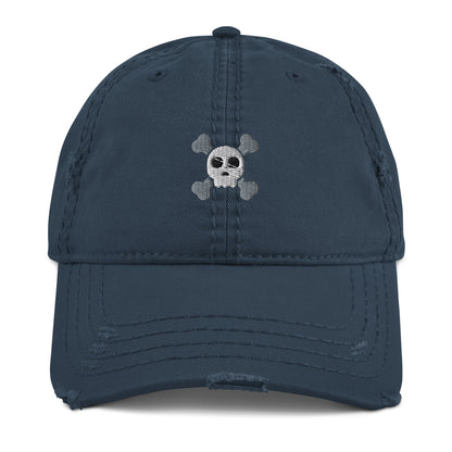 Skull n' Bones Distressed Dad Hat