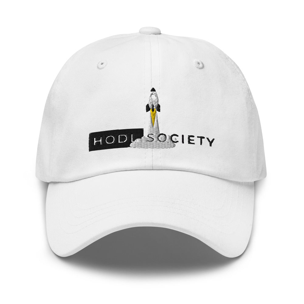 HODL Society Crypto Cryptocurrency To the Moon Dad Hat Ball Cap